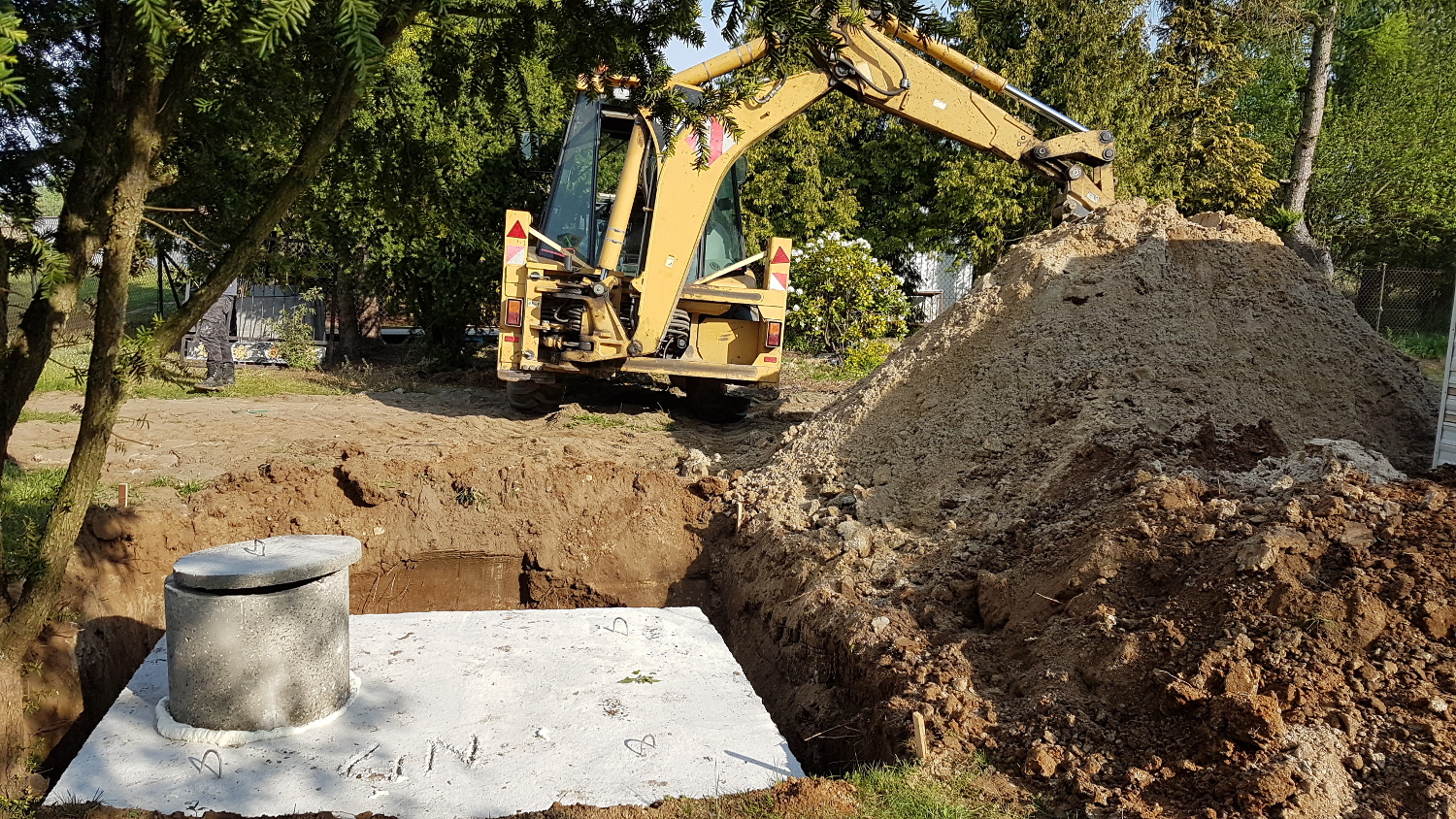 Wykopy pod oczyszczalnie ścieków